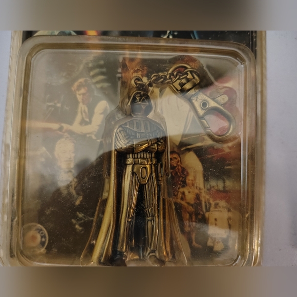 1996 Placo Toys Star Wars Darth Vader Die Cast Metal Key Chain - Picture 2 of 4